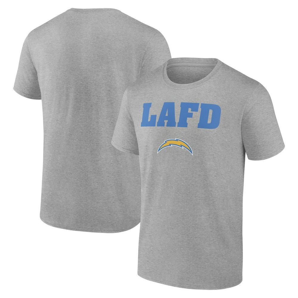 Los Angeles Chargers Unisex LAFD T-Shirt Gray