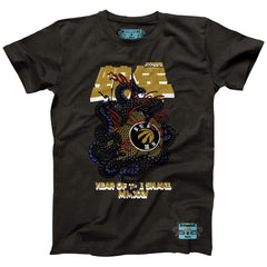 Toronto Raptors NBALab x Hyperfly Unisex Year of the Snake Lunar New Year Collection T-Shirt Heather Black