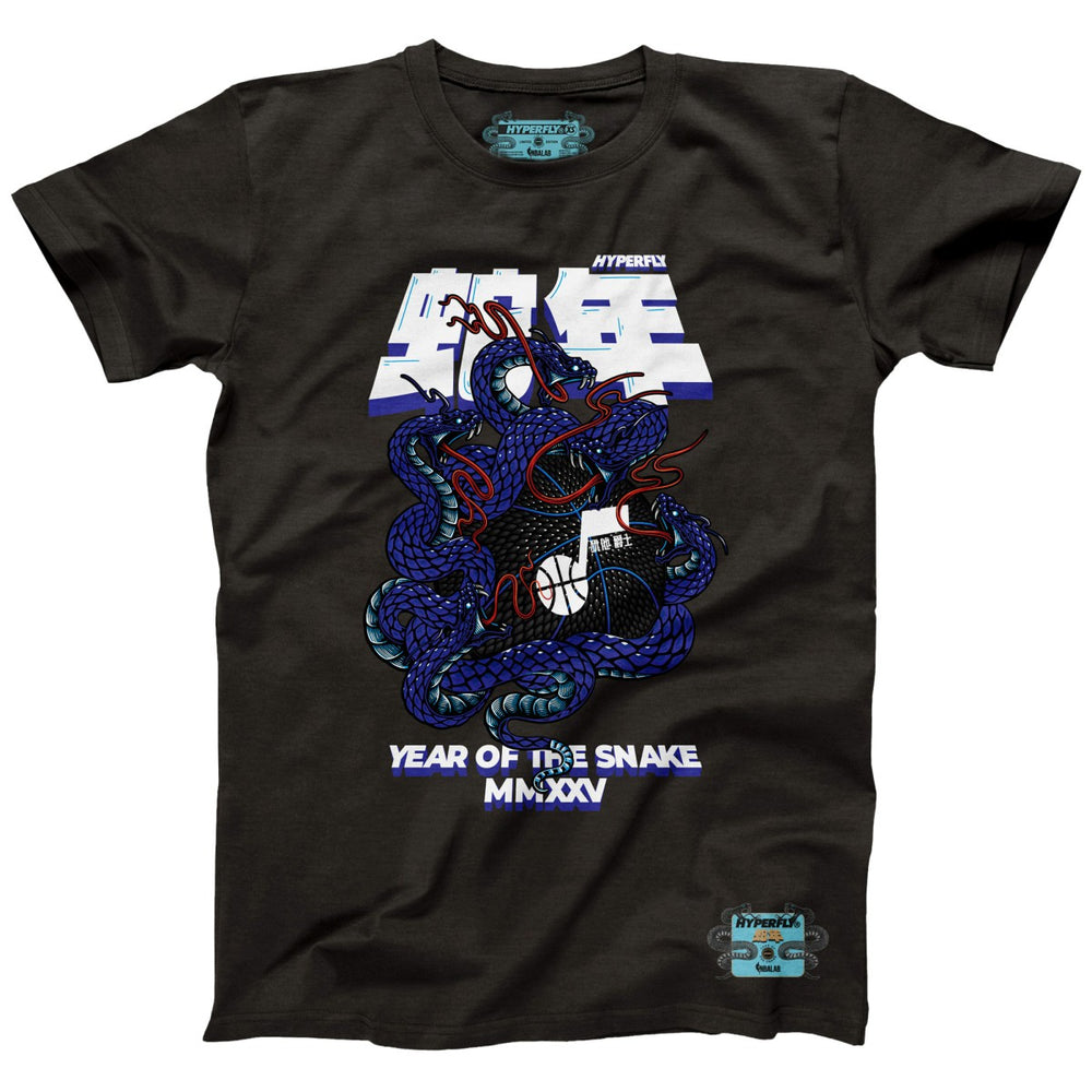 Utah Jazz NBALab x Hyperfly Unisex Year of the Snake Lunar New Year Collection T-Shirt Heather Black