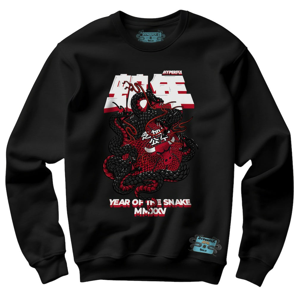 Chicago Bulls NBALab x Hyperfly Unisex Year of the Snake Lunar New Year Collection Sweatshirt Black