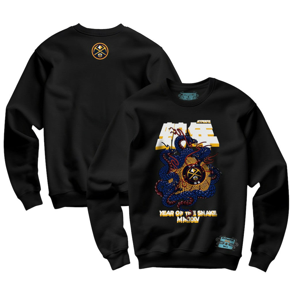 Denver Nuggets NBALab x Hyperfly Unisex Year of the Snake Lunar New Year Collection Sweatshirt Black