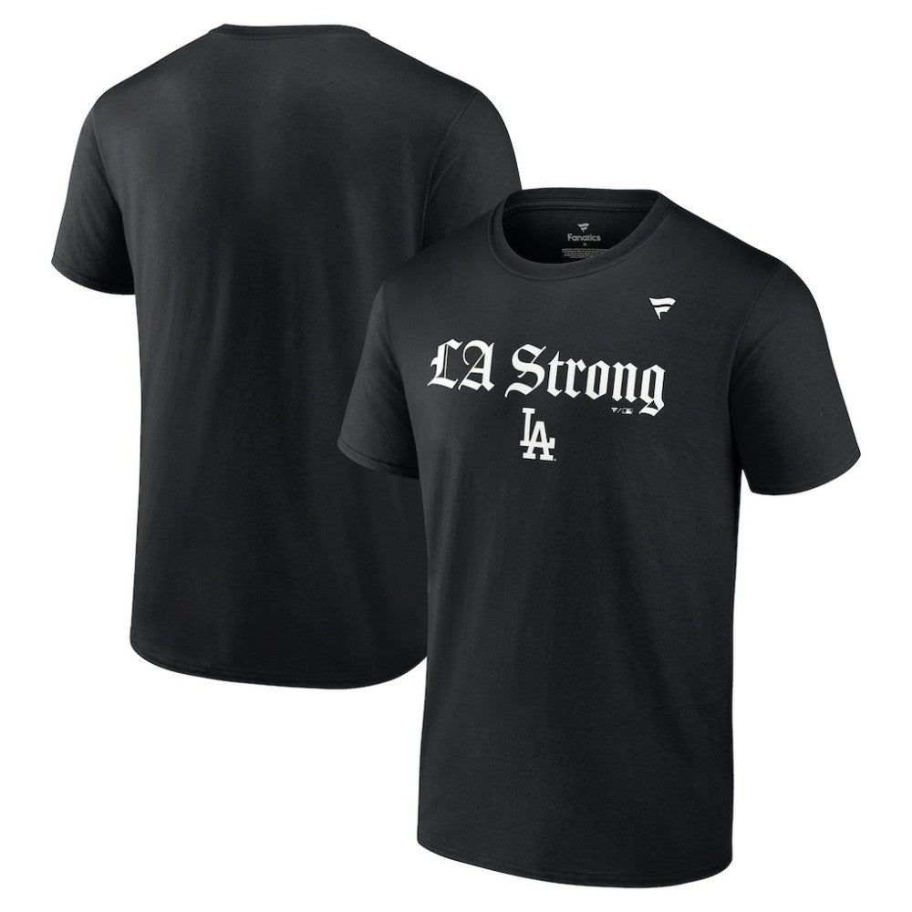 Los Angeles Dodgers Fanatics Unisex LA Strong T-Shirt - Black T-shirts