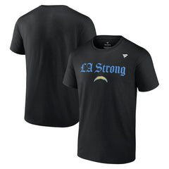 Los Angeles Chargers Unisex LA Strong T-Shirt Black