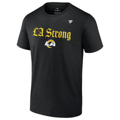 Los Angeles Rams Unisex LA Strong T-Shirt Black