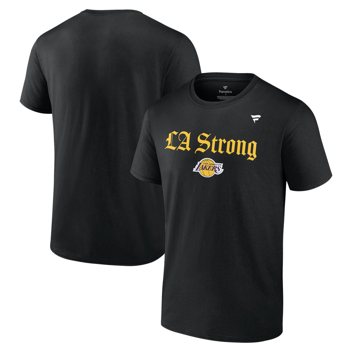 Los Angeles Lakers Unisex LA Strong T-Shirt Black
