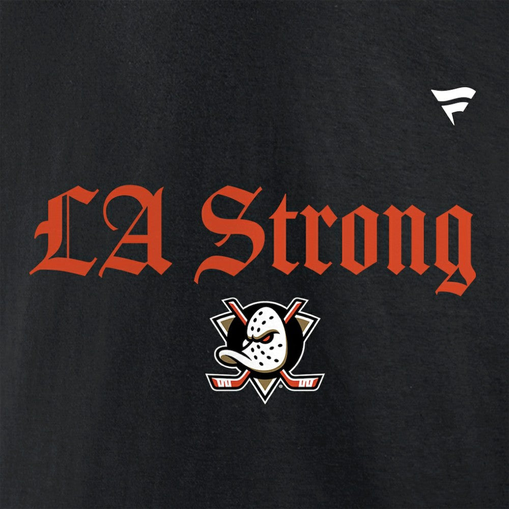 NHL Anaheim Ducks Fanatics Unisex LA Strong T-Shirt - Black