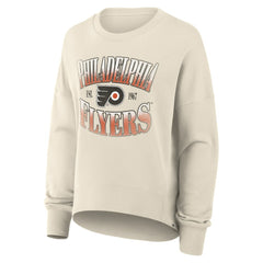 NHL Philadelphia Flyers Fanatics Women's Oversized Slice Pullover Sweatshirt - Cream