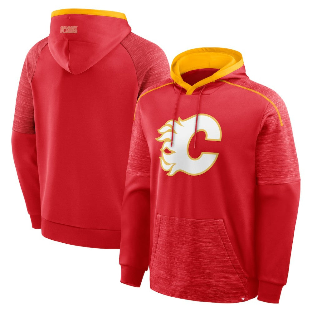 NHL Calgary Flames Fanatics Goaltender Defender Pullover Hoodie - Red
