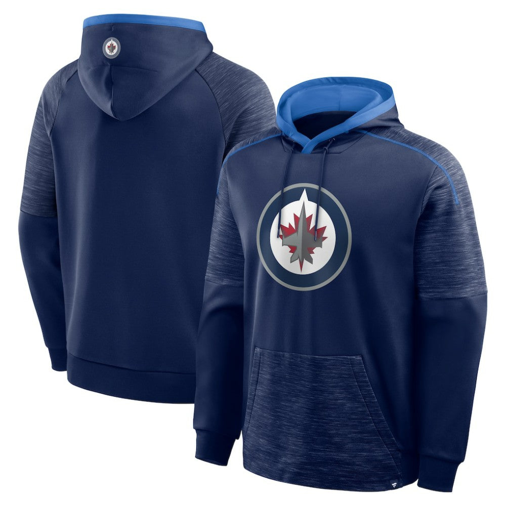 NHL Winnipeg Jets Fanatics Goaltender Defender Pullover Hoodie - Navy