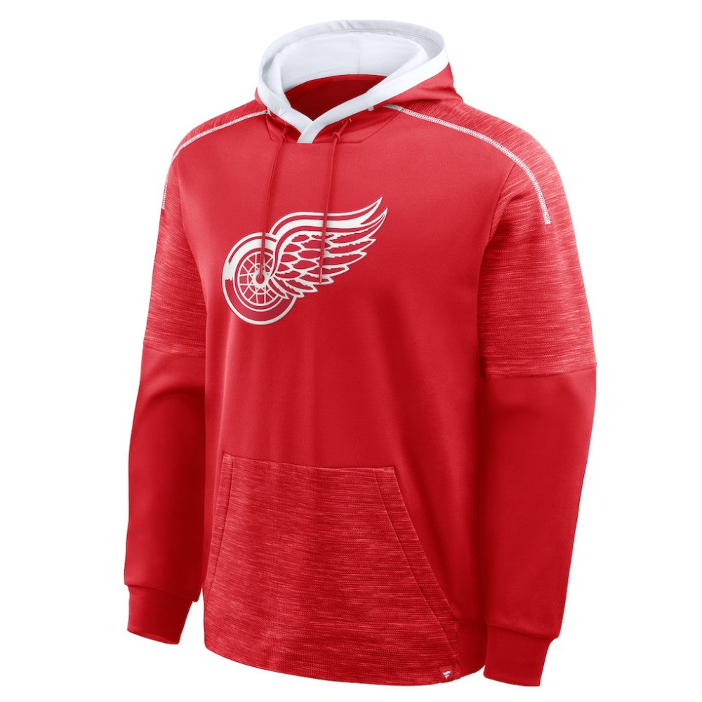 NHL Detroit Red Wings Fanatics Goaltender Defender Pullover Hoodie - Red