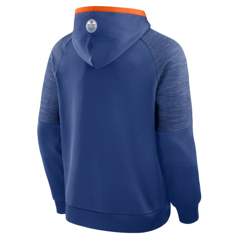 NHL Edmonton Oilers Fanatics Goaltender Defender Pullover Hoodie - Royal
