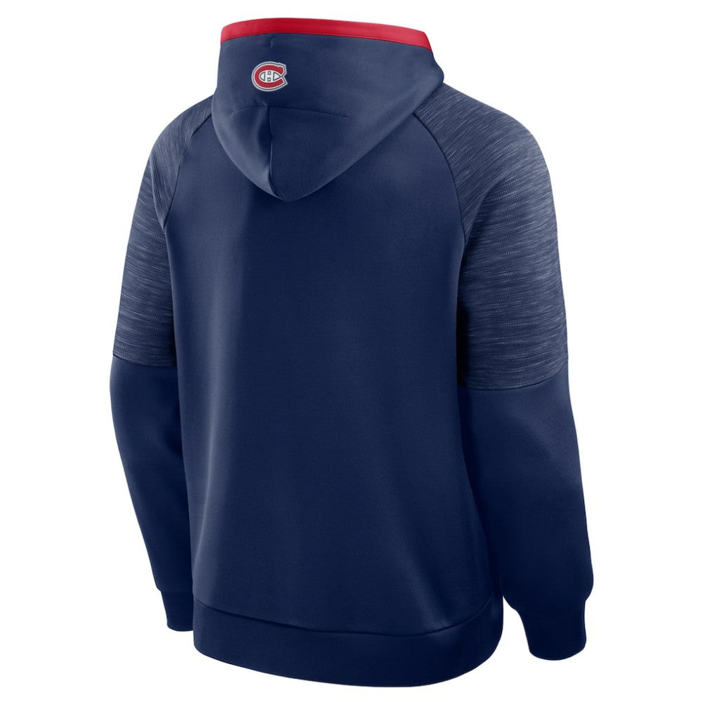 NHL Montreal Canadiens Fanatics Goaltender Defender Pullover Hoodie - Navy