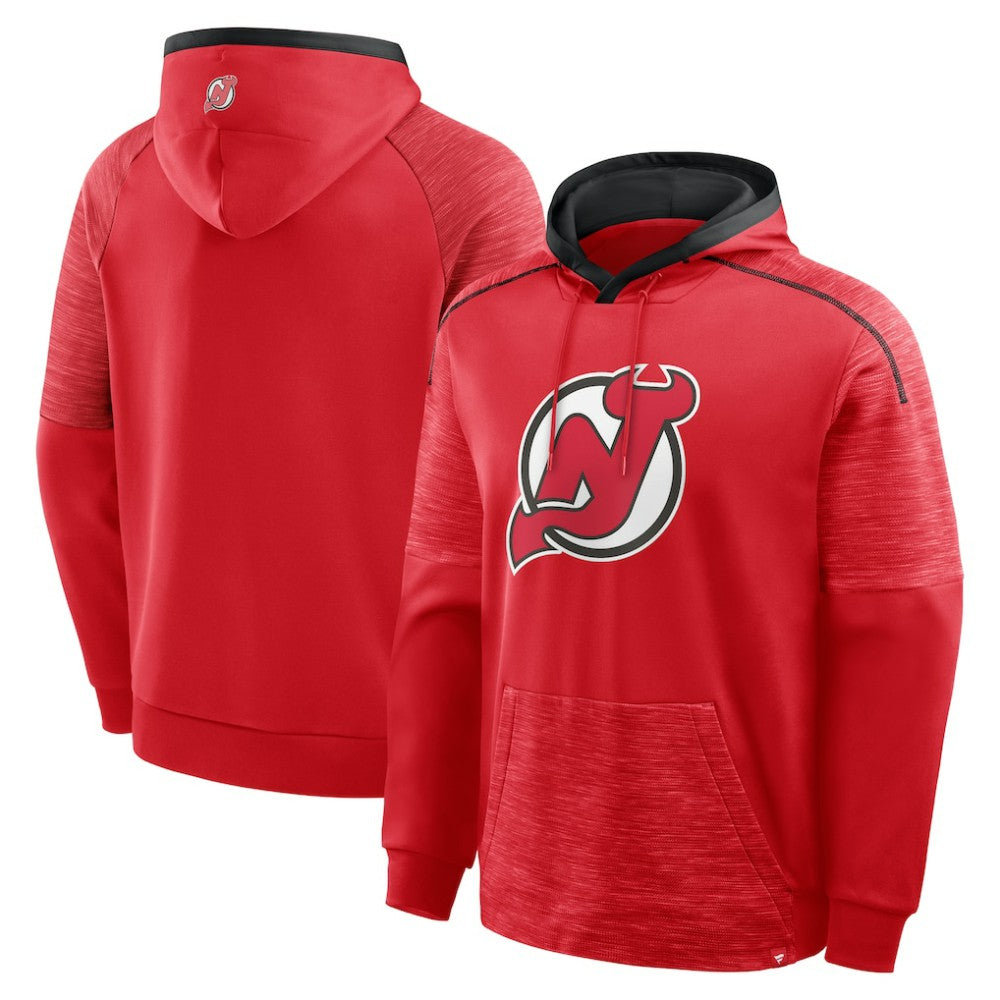 NHL New Jersey Devils Fanatics Goaltender Defender Pullover Hoodie - Red