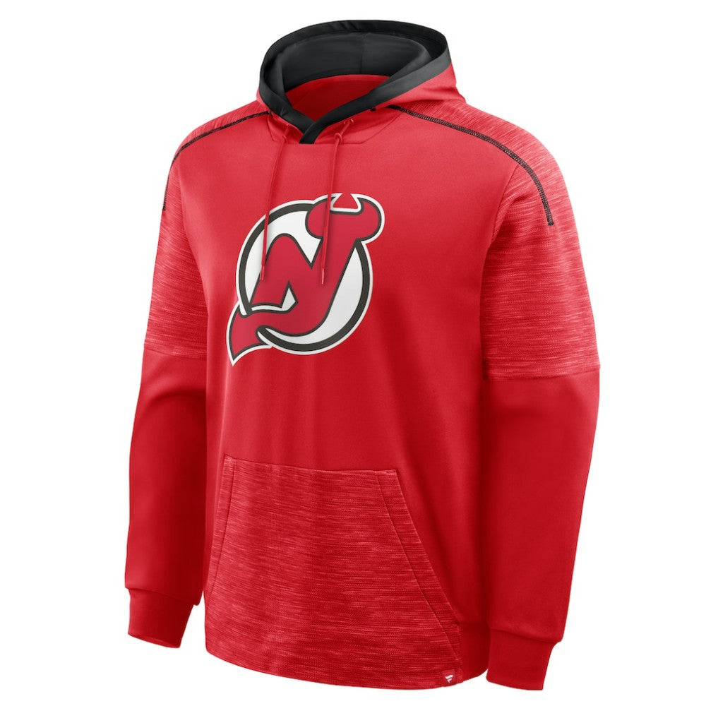 NHL New Jersey Devils Fanatics Goaltender Defender Pullover Hoodie - Red