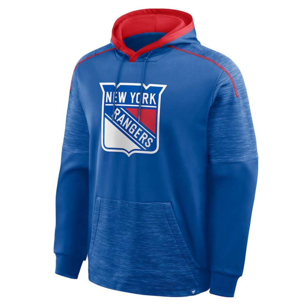 NHL New York Rangers Fanatics Goaltender Defender Pullover Hoodie - Blue