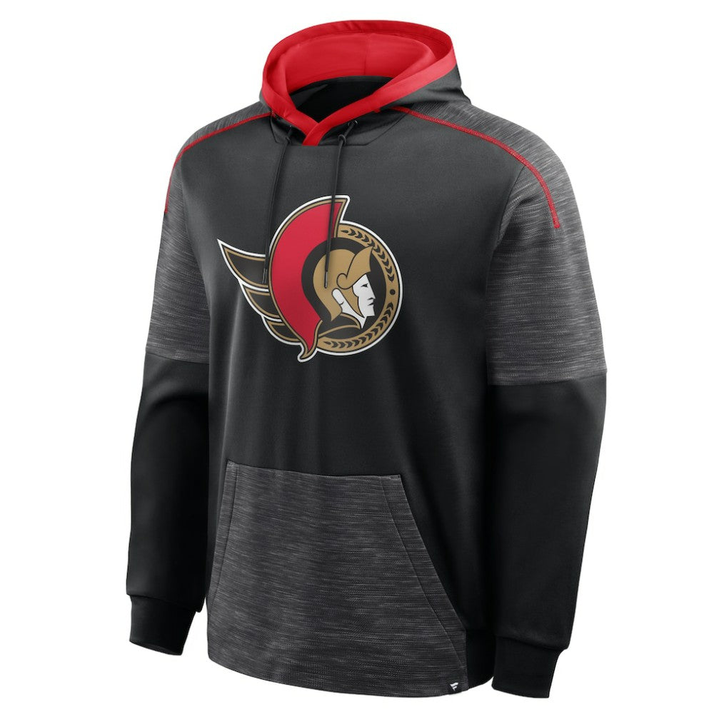 NHL Ottawa Senators Fanatics Goaltender Defender Pullover Hoodie - Black