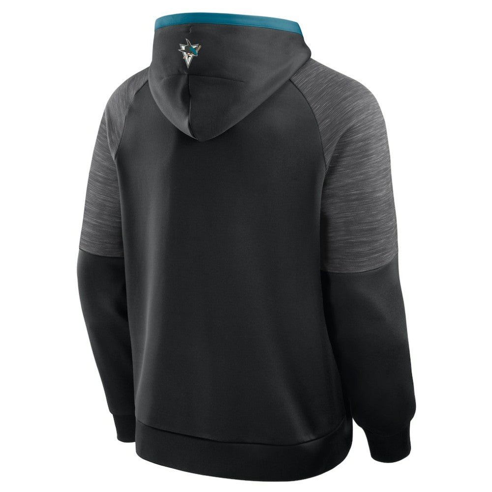 NHL San Jose Sharks Fanatics Goaltender Defender Pullover Hoodie - Black