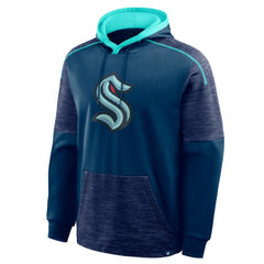 NHL Seattle Kraken Fanatics Goaltender Defender Pullover Hoodie - Deep Sea Blue
