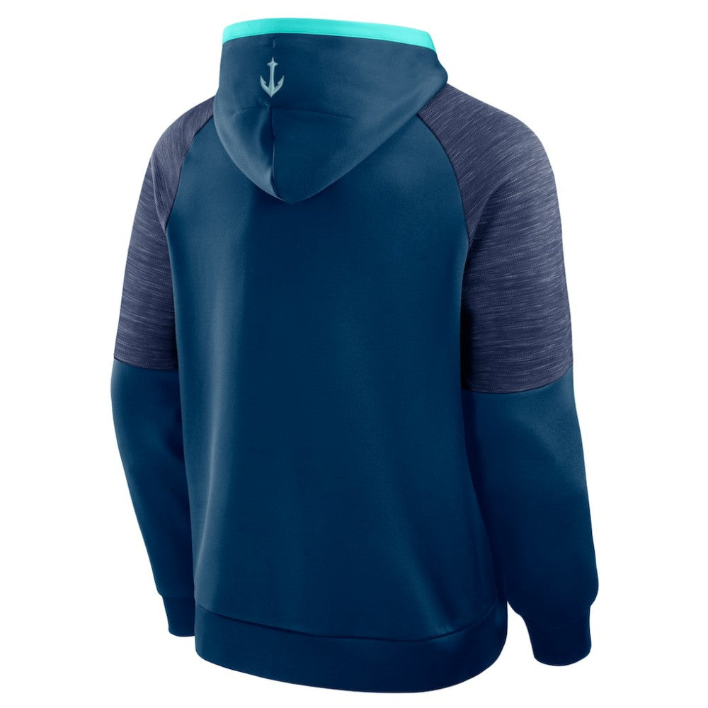 NHL Seattle Kraken Fanatics Goaltender Defender Pullover Hoodie - Deep Sea Blue