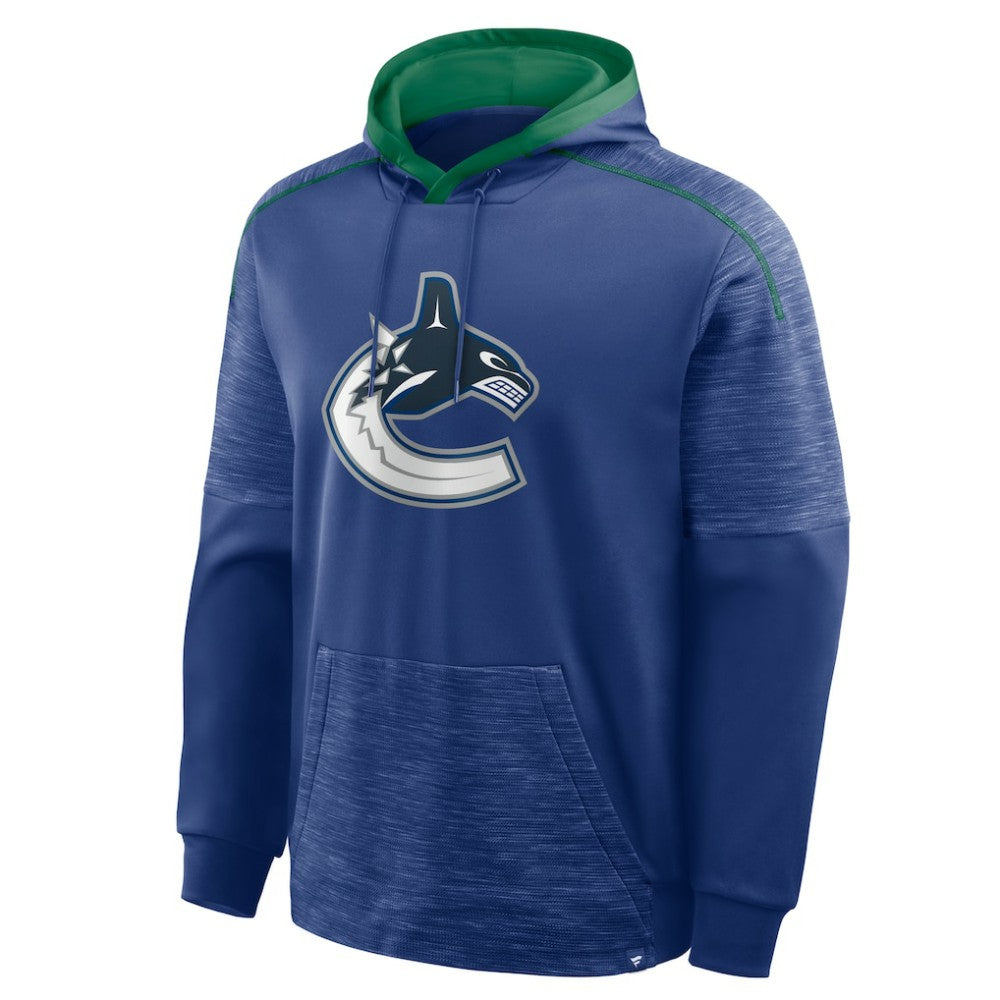 NHL Vancouver Canucks Fanatics Goaltender Defender Pullover Hoodie - Blue