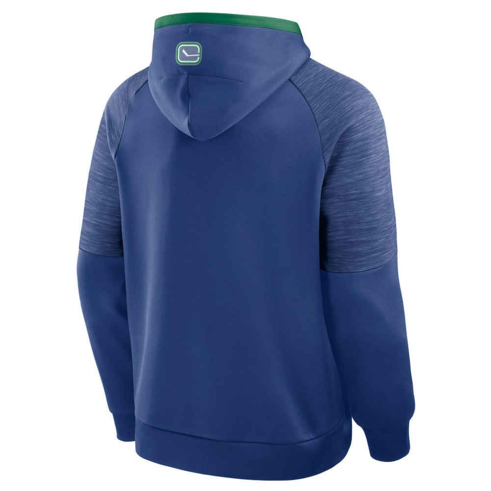 NHL Vancouver Canucks Fanatics Goaltender Defender Pullover Hoodie - Blue