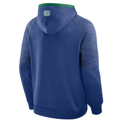 NHL Vancouver Canucks Fanatics Goaltender Defender Pullover Hoodie - Blue