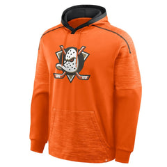 NHL Anaheim Ducks Fanatics Goaltender Defender Pullover Hoodie - Orange