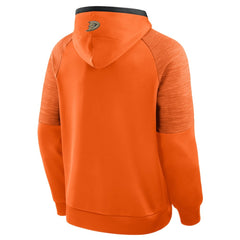 NHL Anaheim Ducks Fanatics Goaltender Defender Pullover Hoodie - Orange