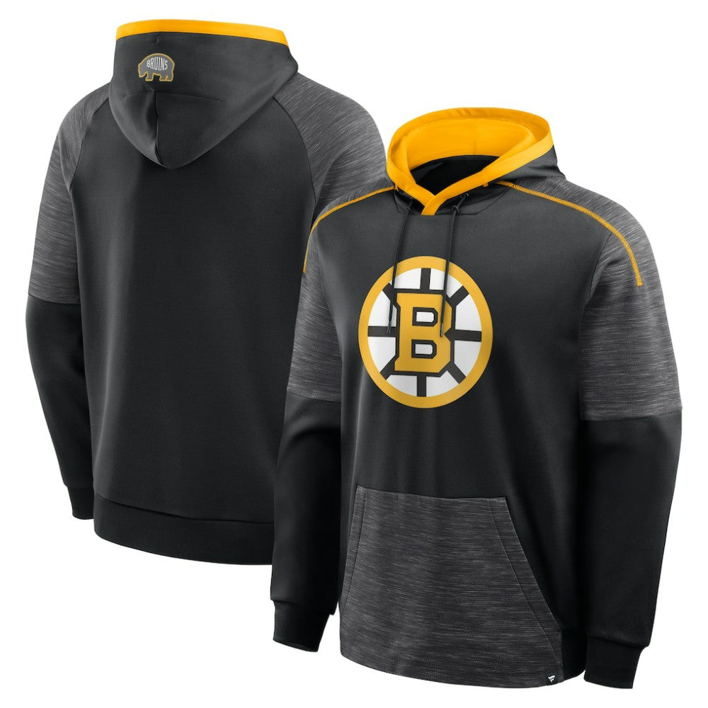 NHL Boston Bruins Fanatics Goaltender Defender Pullover Hoodie - Black
