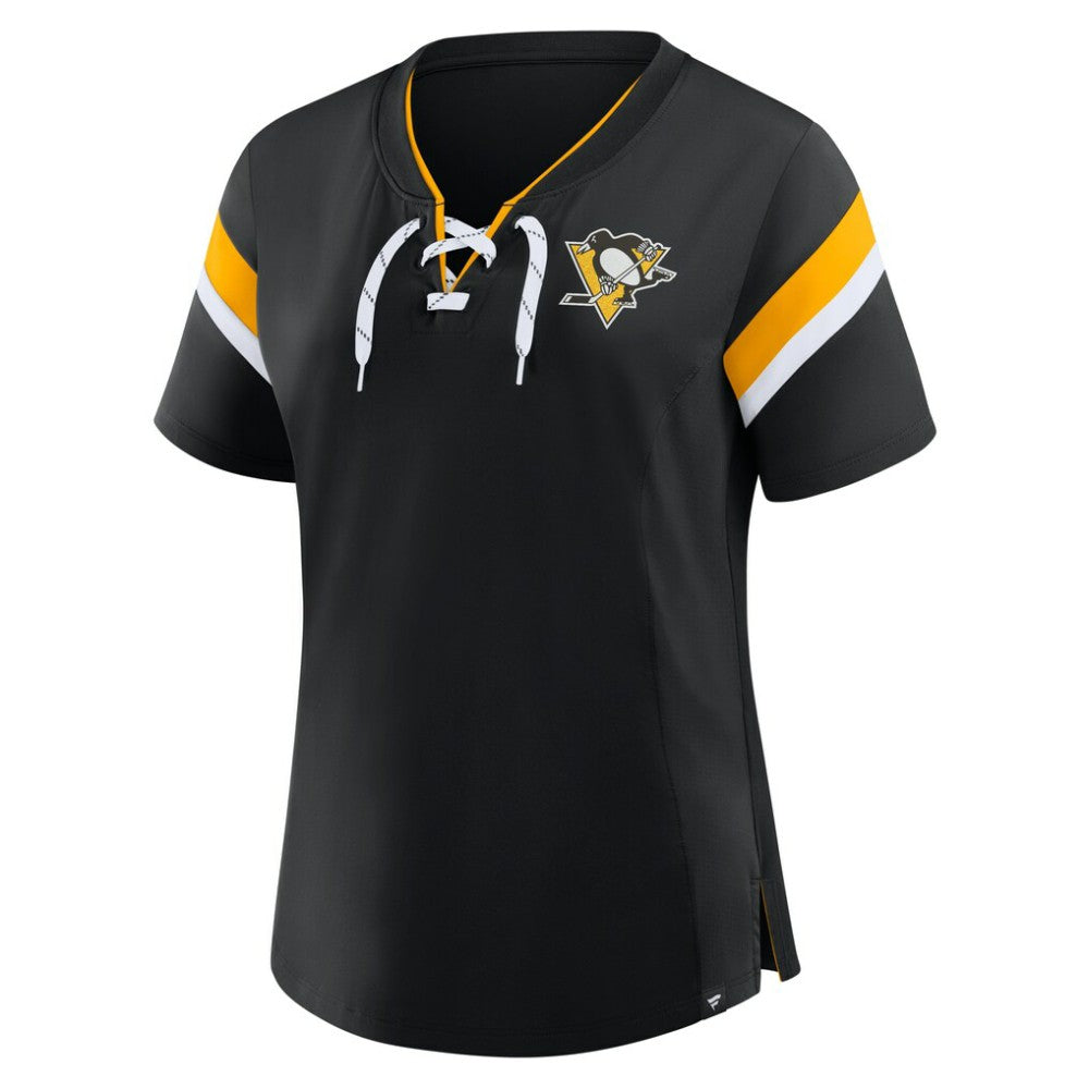 NHL Pittsburgh Penguins Fanatics Women's Offside Athena T-Shirt - Black