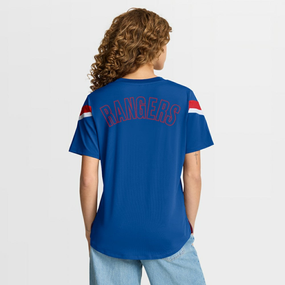 NHL New York Rangers Fanatics Women's Offside Athena T-Shirt - Blue