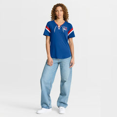 NHL New York Rangers Fanatics Women's Offside Athena T-Shirt - Blue