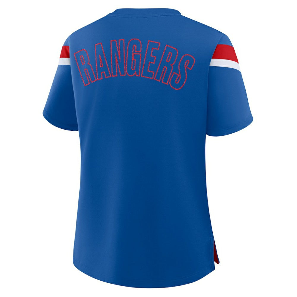 NHL New York Rangers Fanatics Women's Offside Athena T-Shirt - Blue