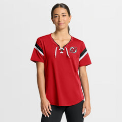 NHL New Jersey Devils Fanatics Women's Offside Athena T-Shirt - Red