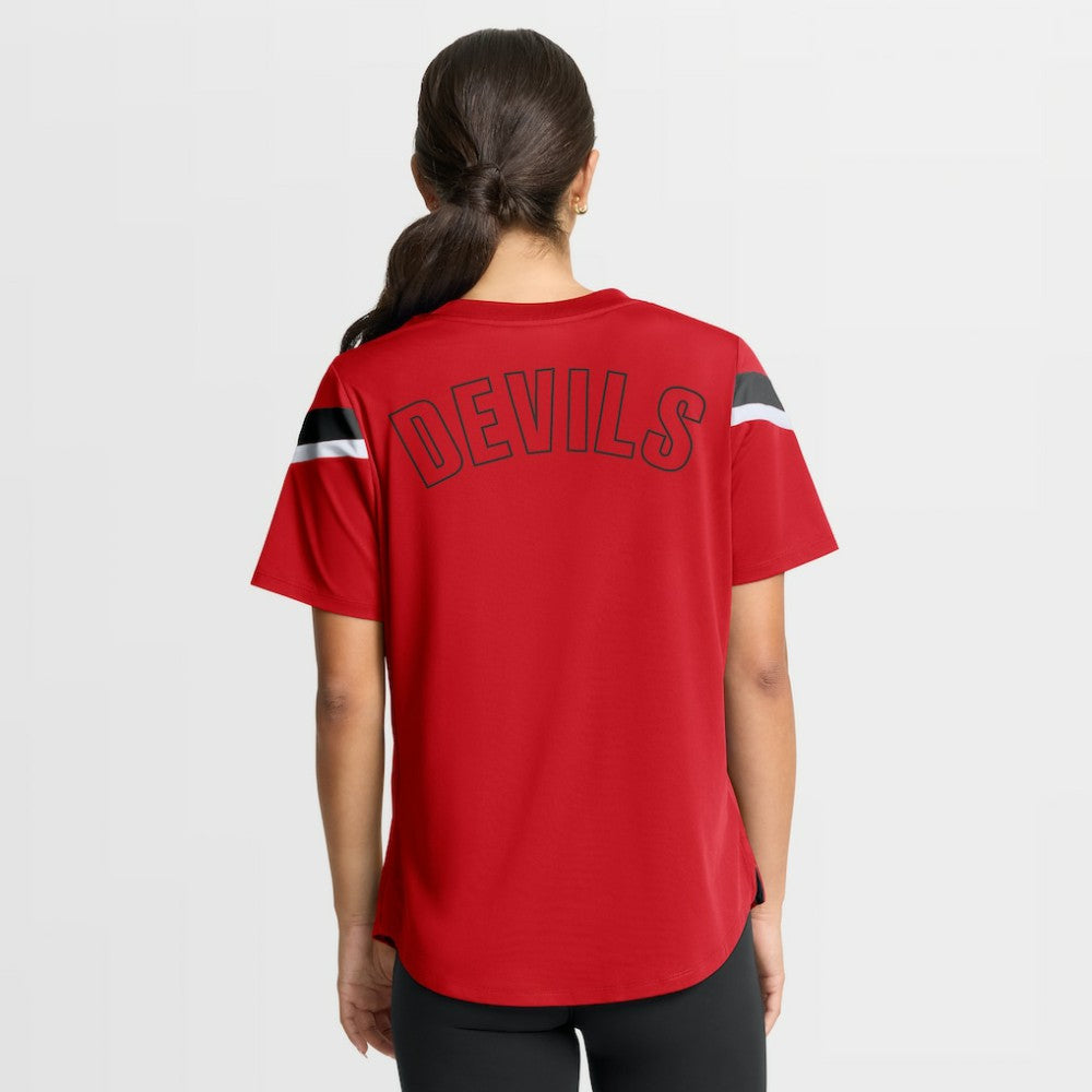NHL New Jersey Devils Fanatics Women's Offside Athena T-Shirt - Red