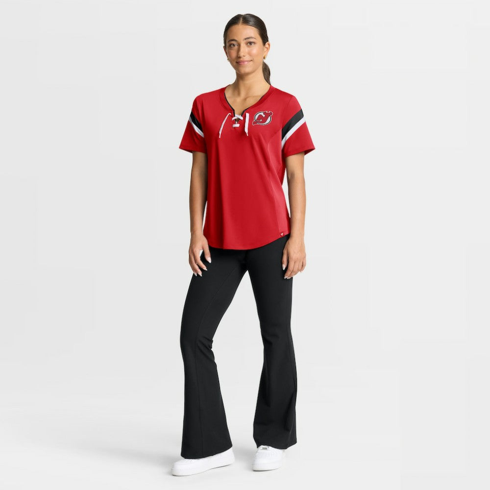 NHL New Jersey Devils Fanatics Women's Offside Athena T-Shirt - Red