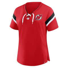 NHL New Jersey Devils Fanatics Women's Offside Athena T-Shirt - Red
