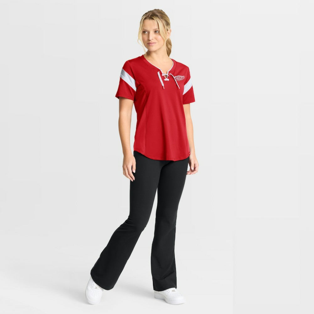 NHL Detroit Red Wings Fanatics Women's Offside Athena T-Shirt - Red