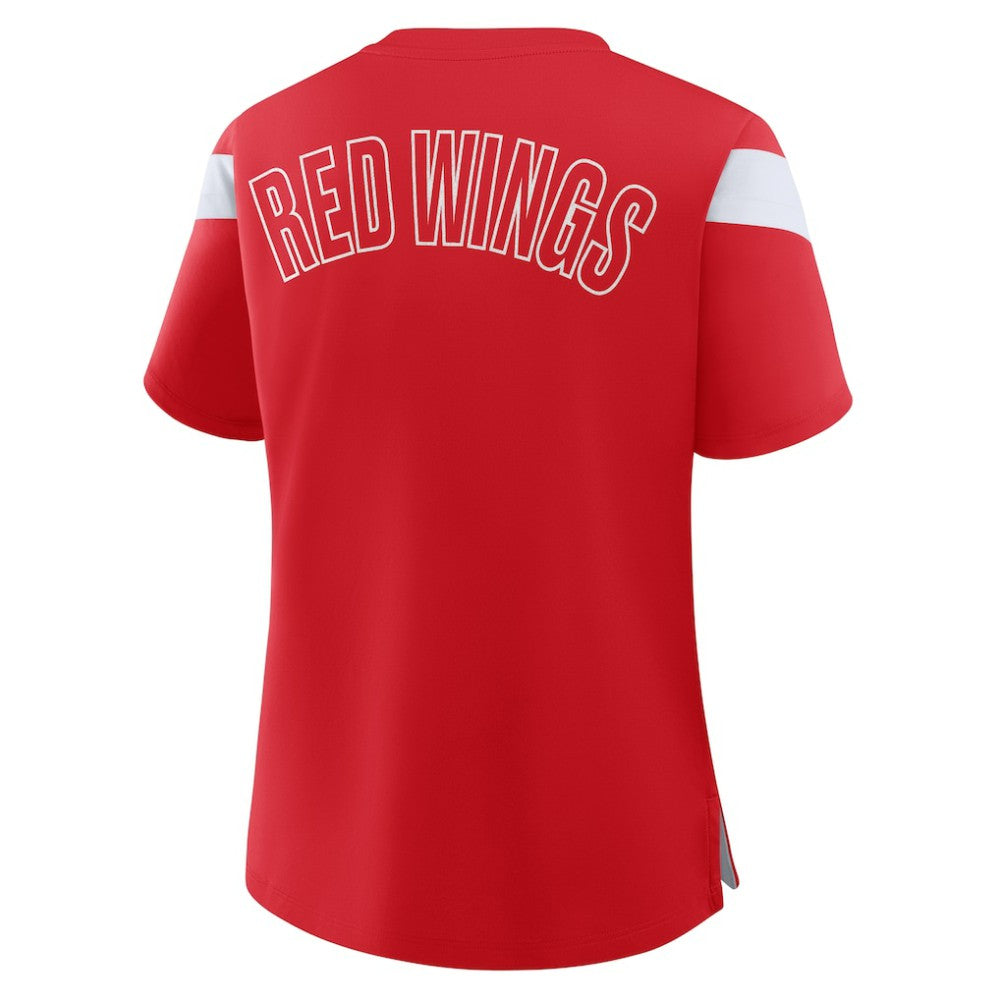 NHL Detroit Red Wings Fanatics Women's Offside Athena T-Shirt - Red
