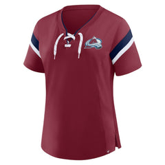 NHL Colorado Avalanche Fanatics Women's Offside Athena T-Shirt - Burgundy