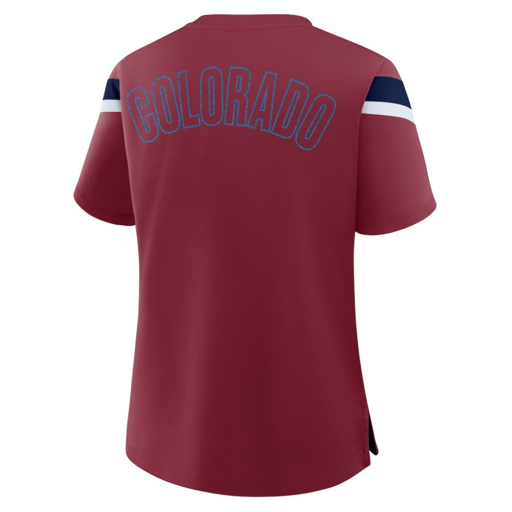 NHL Colorado Avalanche Fanatics Women's Offside Athena T-Shirt - Burgundy