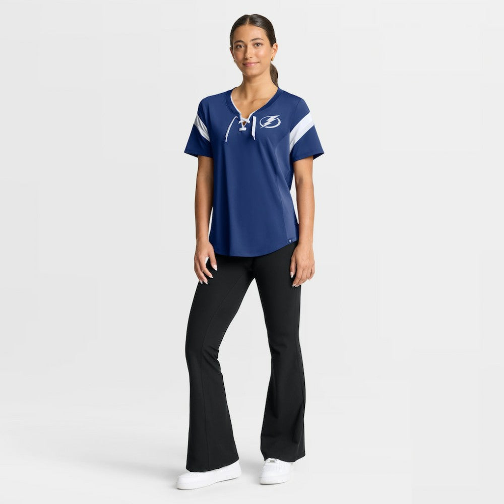NHL Tampa Bay Lightning Fanatics Women's Offside Athena T-Shirt - Blue