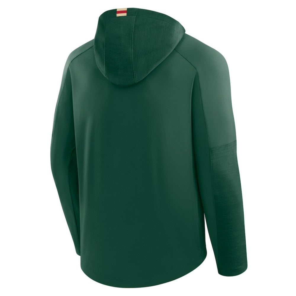 NHL Minnesota Wild Fanatics Penalty Shot Long Sleeve Hoodie T-Shirt - Green