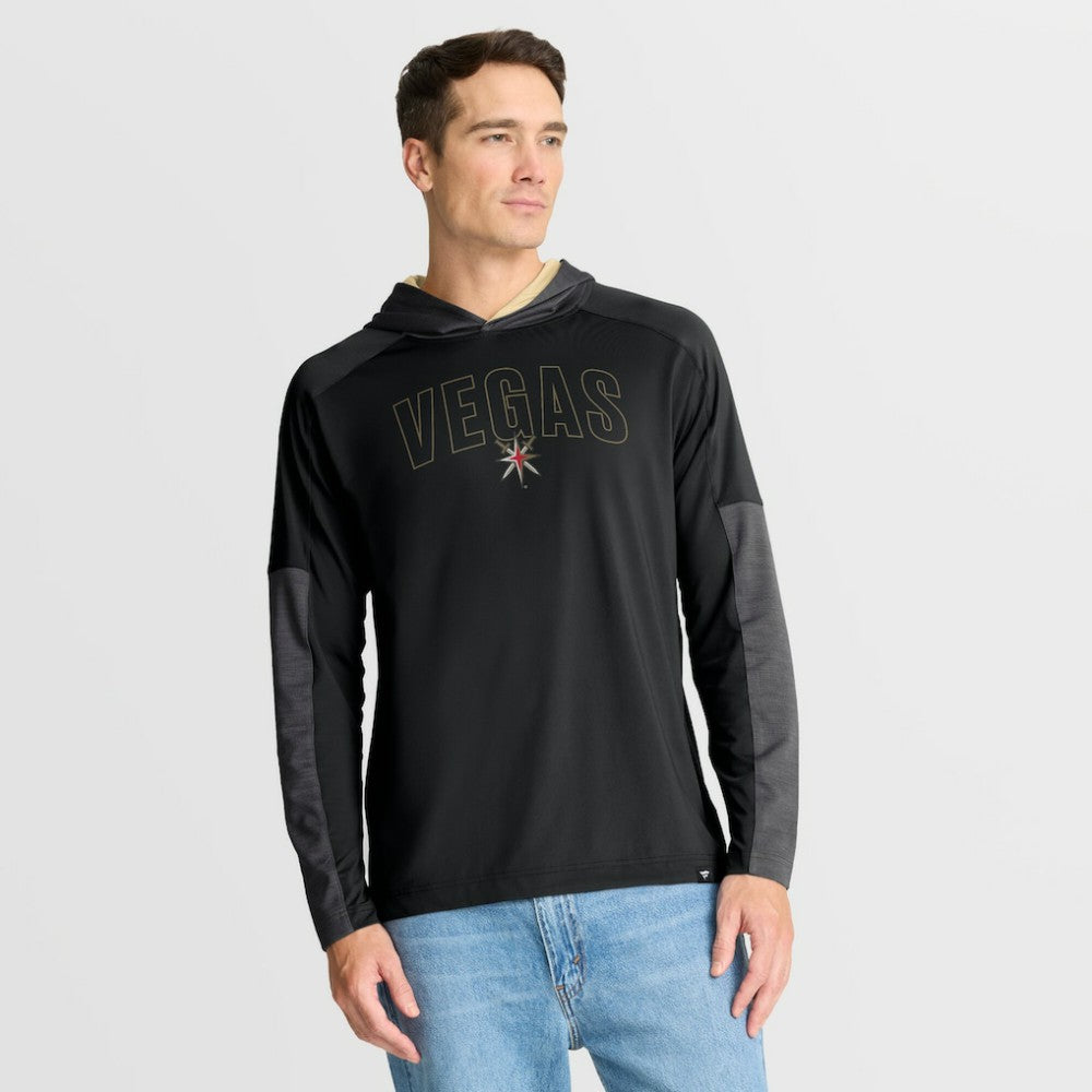 NHL Vegas Golden Knights Fanatics Penalty Shot Long Sleeve Hoodie T-Shirt - Black