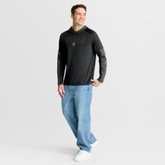 NHL Vegas Golden Knights Fanatics Penalty Shot Long Sleeve Hoodie T-Shirt - Black