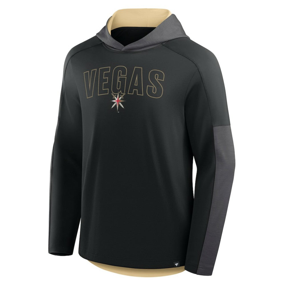 NHL Vegas Golden Knights Fanatics Penalty Shot Long Sleeve Hoodie T-Shirt - Black