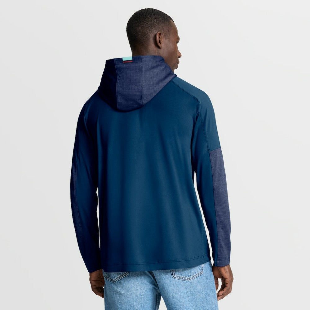 NHL Seattle Kraken Fanatics Penalty Shot Long Sleeve Hoodie T-Shirt - Deep Sea Blue