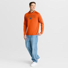 NHL Philadelphia Flyers Fanatics Penalty Shot Long Sleeve Hoodie T-Shirt - Orange