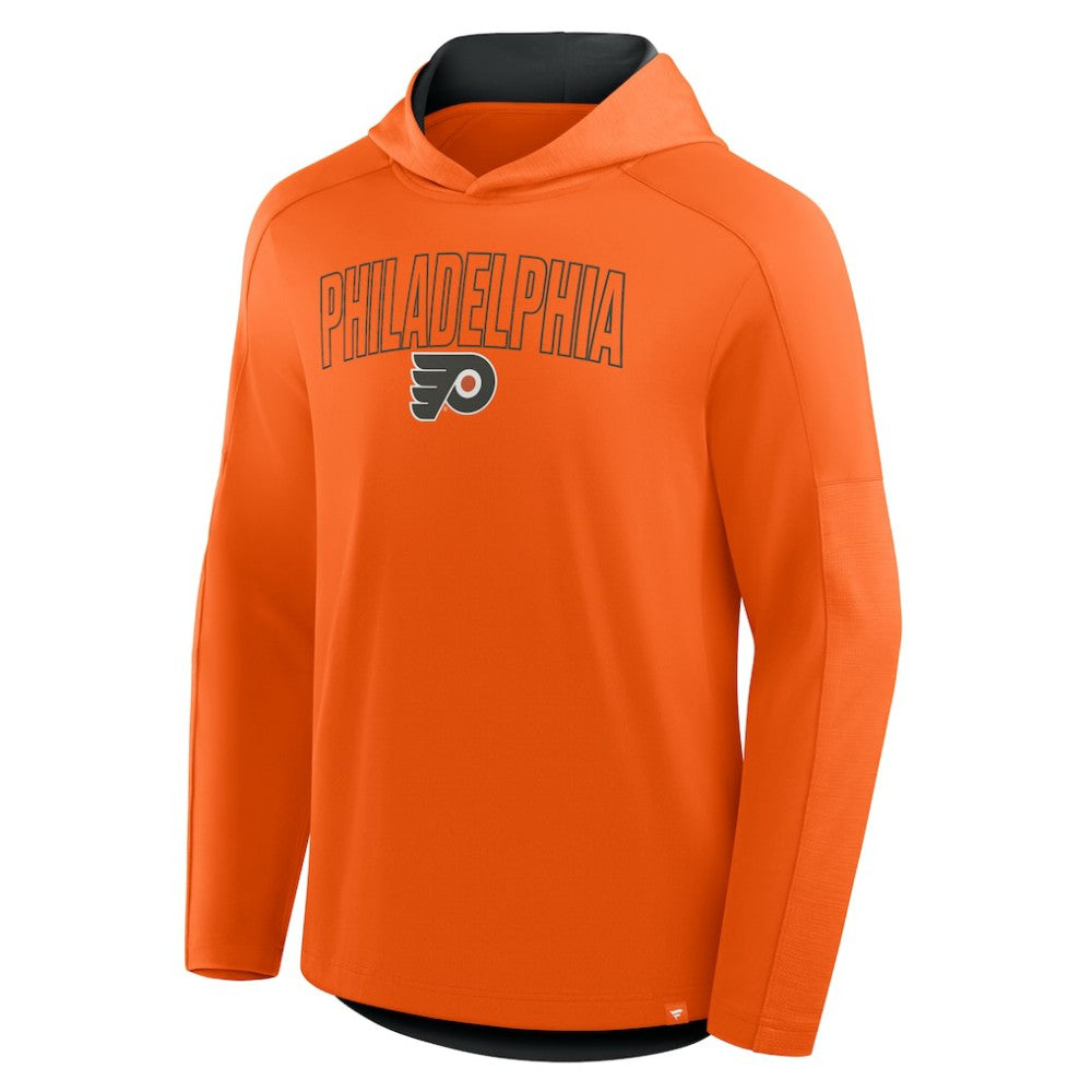 NHL Philadelphia Flyers Fanatics Penalty Shot Long Sleeve Hoodie T-Shirt - Orange
