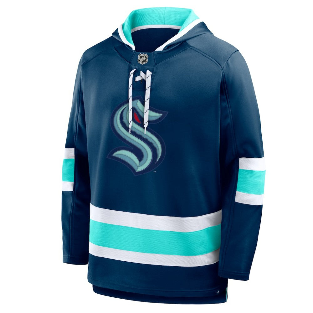 NHL Seattle Kraken Fanatics Prime Time Fleece Hoodie - Deep Sea Blue